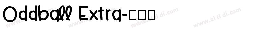 Oddball Extra字体转换